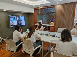Video meeting with Colombian partners