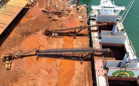 Integrated Solution for Port Bulk Material Handling: Truck Unloader + Hopper Feeder + Mobile Shiploader Integrated Solution for Port Bulk Material Handling: Truck Unloader + Hopper Feeder + Mobile Shiploader