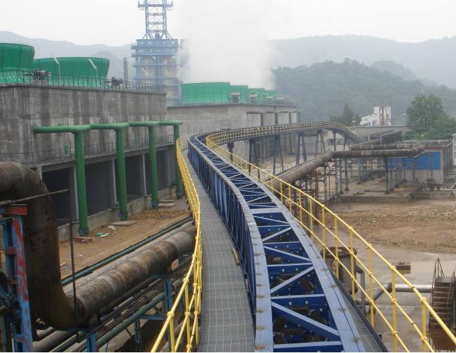 Long Distance Curved Belt Conveyor