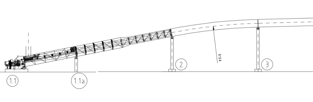 convex arc radius