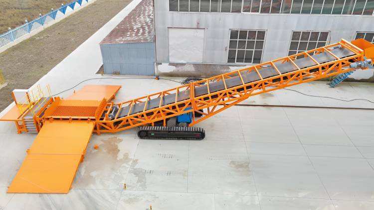 mobile truck unloader